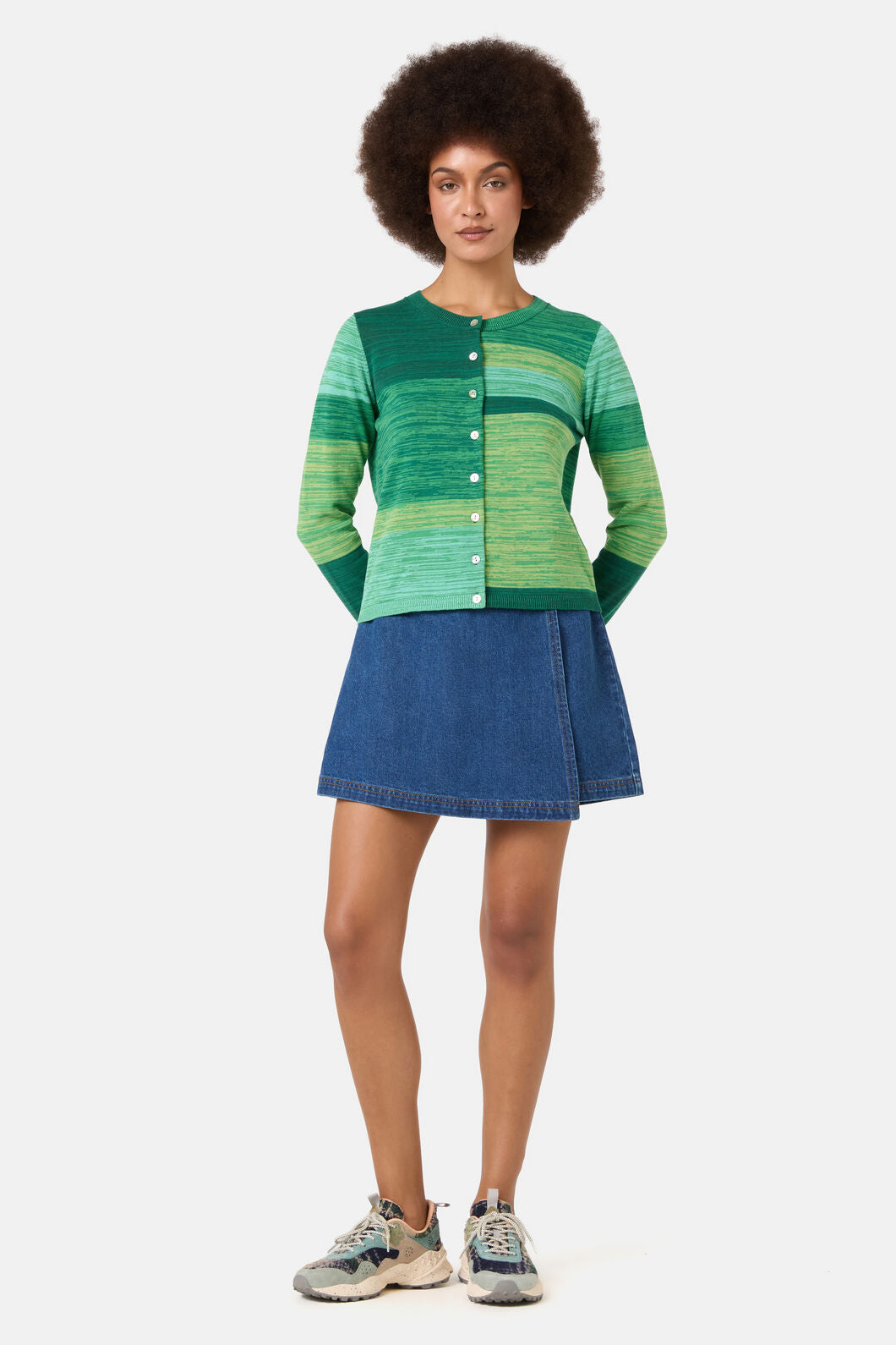 Gorman NZ - Mirage Cotton Cardi - green