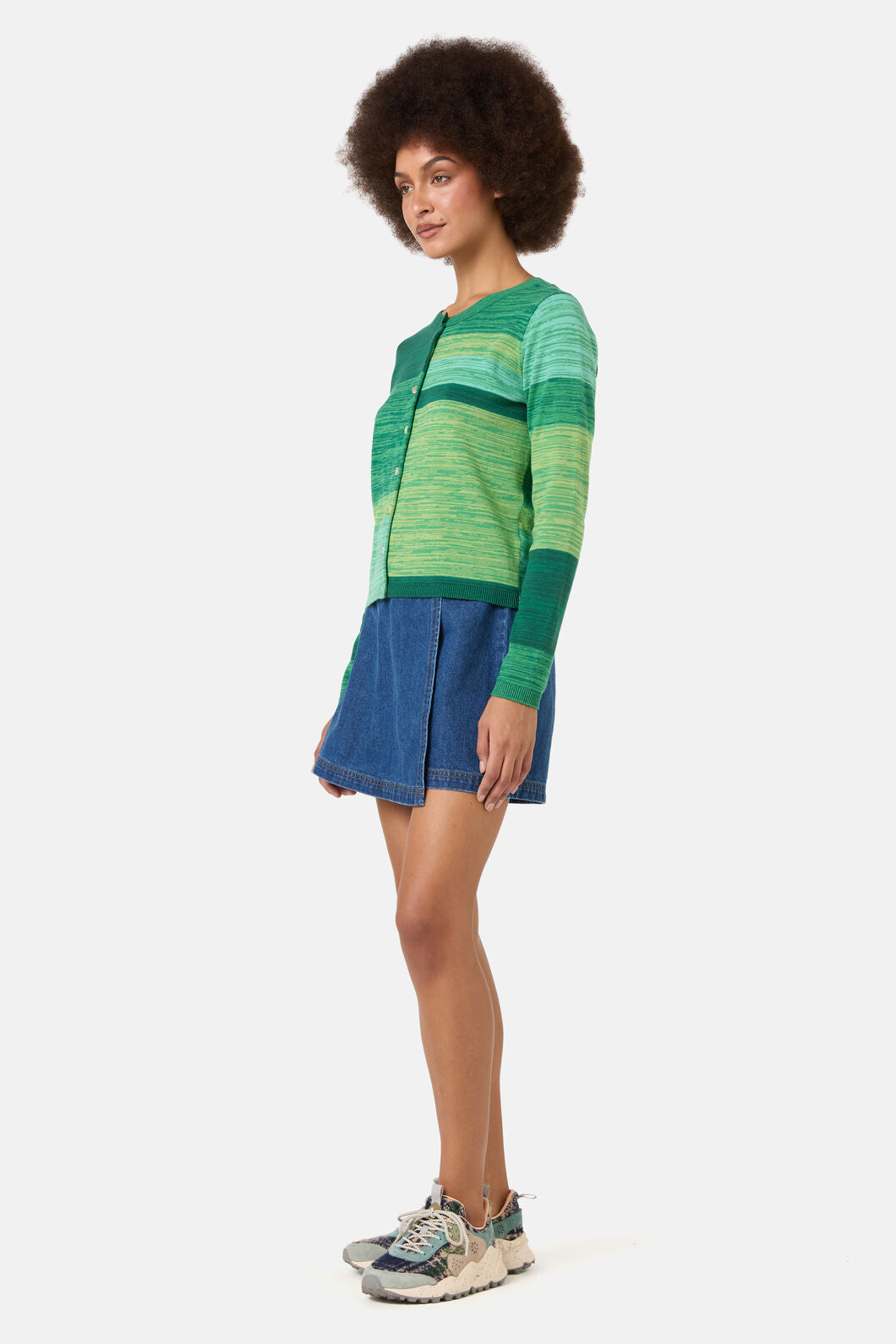 Gorman NZ - Mirage Cotton Cardi - green
