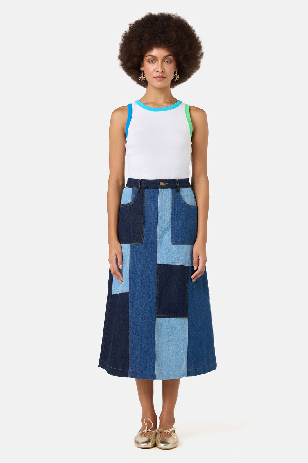 Gorman NZ - Puzzle Denim Skirt - denim
