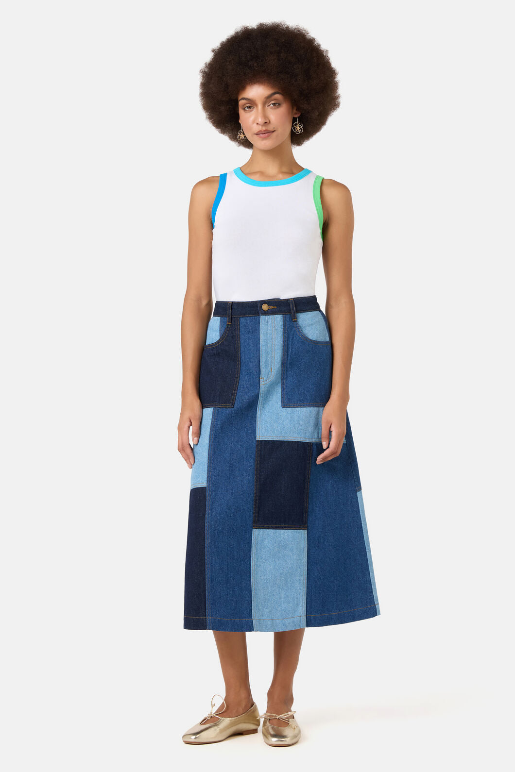 Gorman NZ - Puzzle Denim Skirt - denim