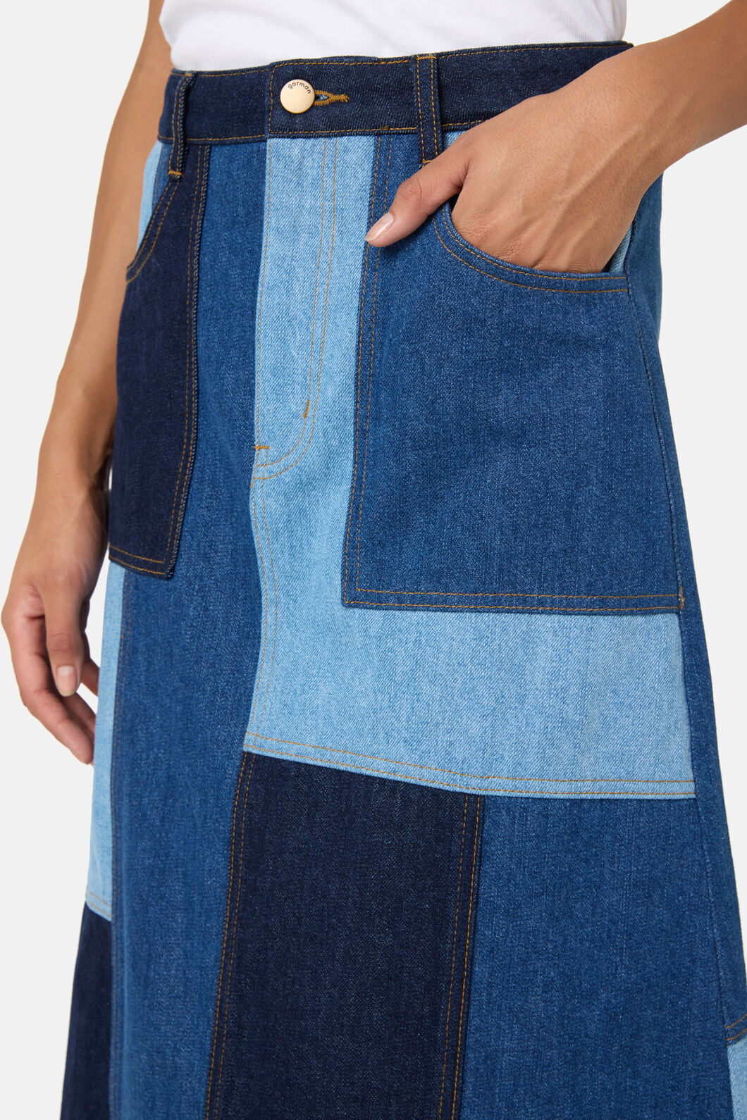 Gorman NZ - Puzzle Denim Skirt - denim