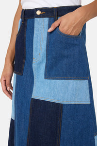 Gorman NZ - Puzzle Denim Skirt - denim