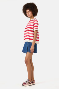 Gorman NZ - Mirage Stripe Knit Top - pink