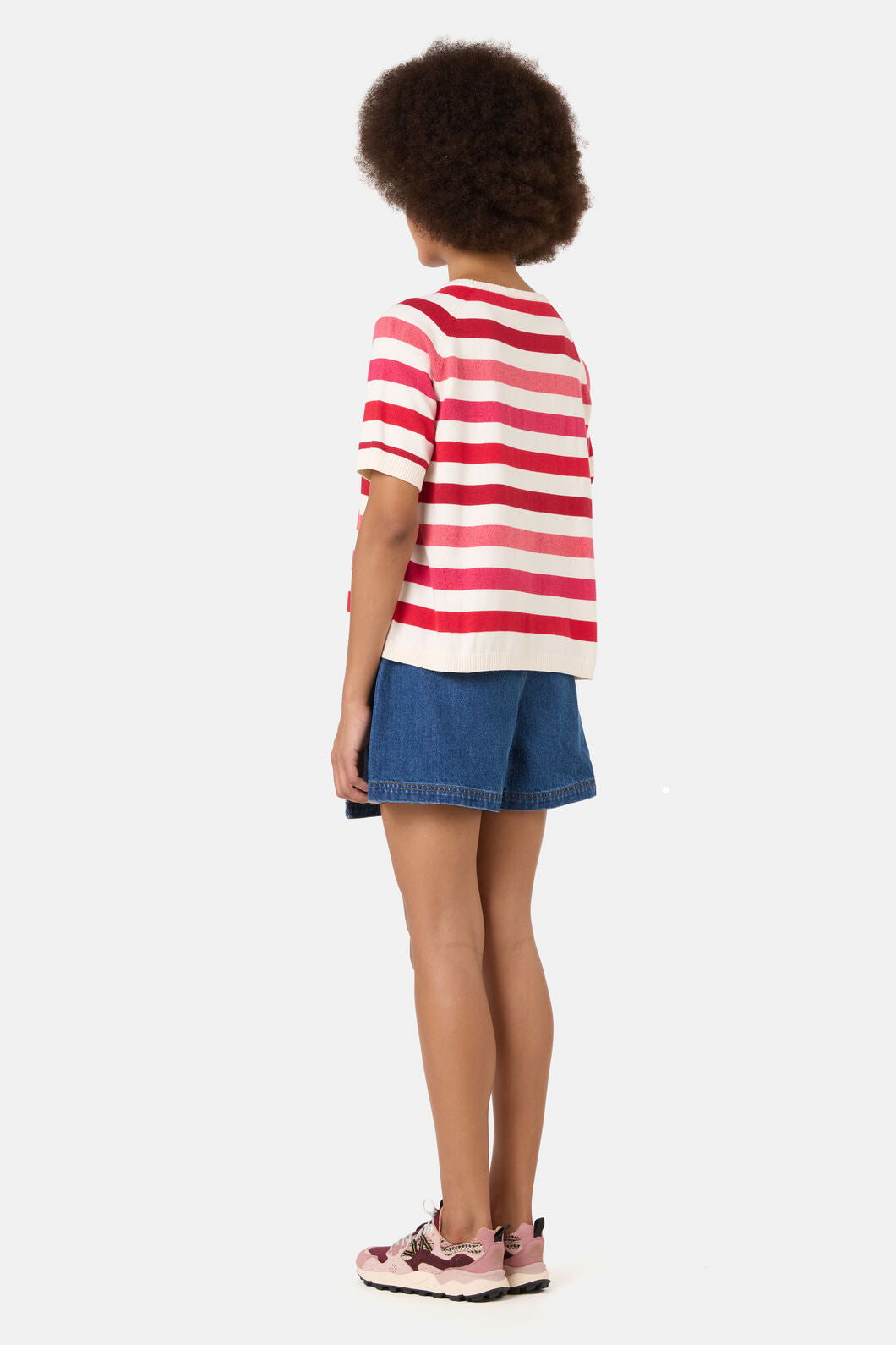 Gorman NZ - Mirage Stripe Knit Top - pink