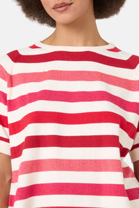 Gorman NZ - Mirage Stripe Knit Top - pink