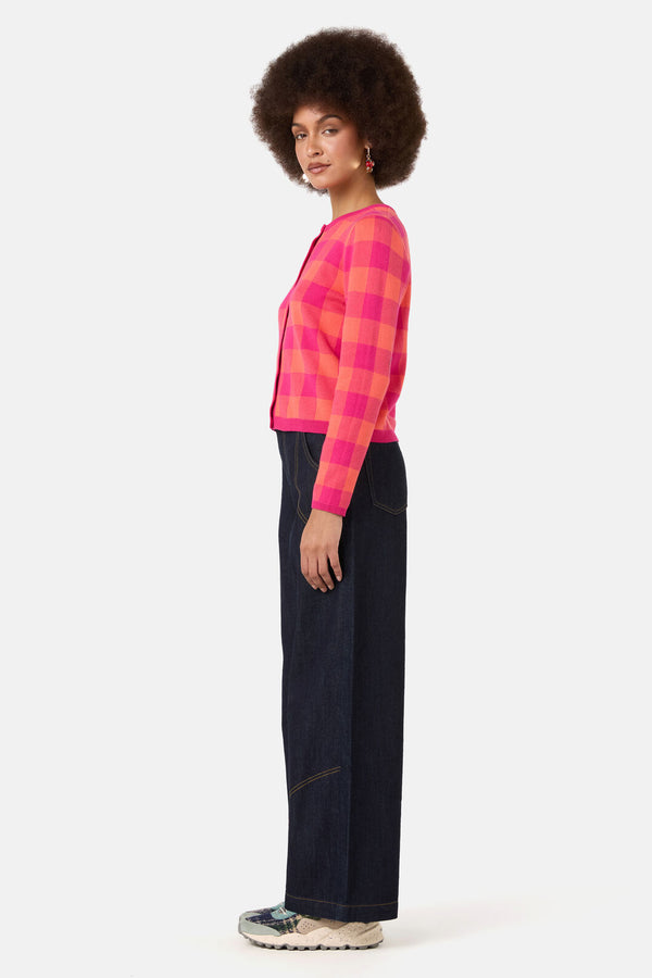 Gorman NZ - Petal Patch Check Cardi - check