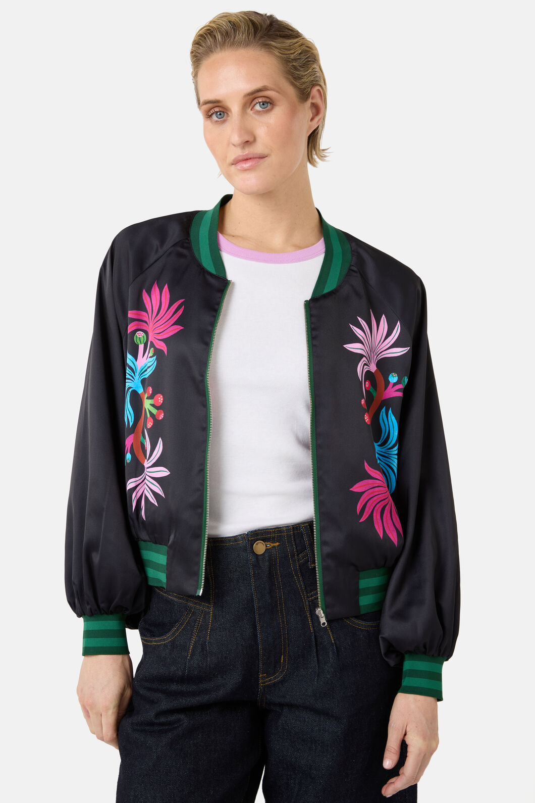 Gorman NZ - Wild Garden Bomber Jacket - print
