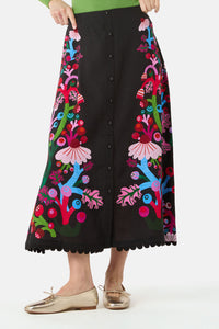 Gorman NZ - Wild Garden Midi Skirt - print