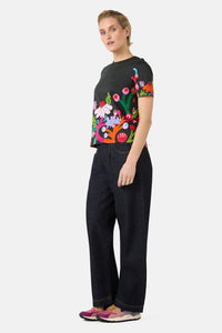 Gorman NZ - Wild Garden Placement Classic Tee - print