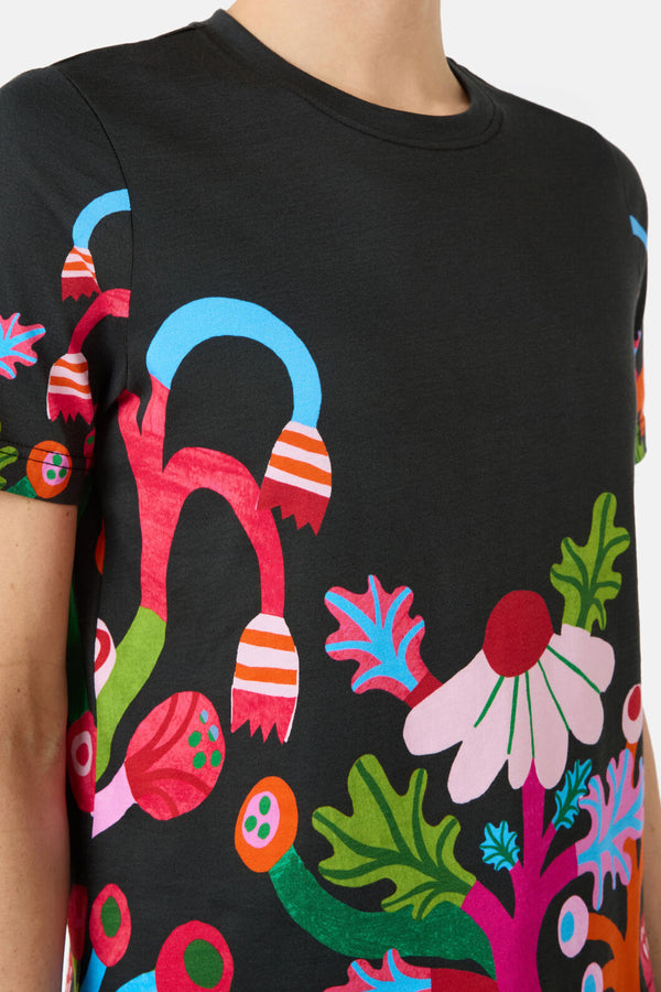 Gorman NZ - Wild Garden Placement Classic Tee - print
