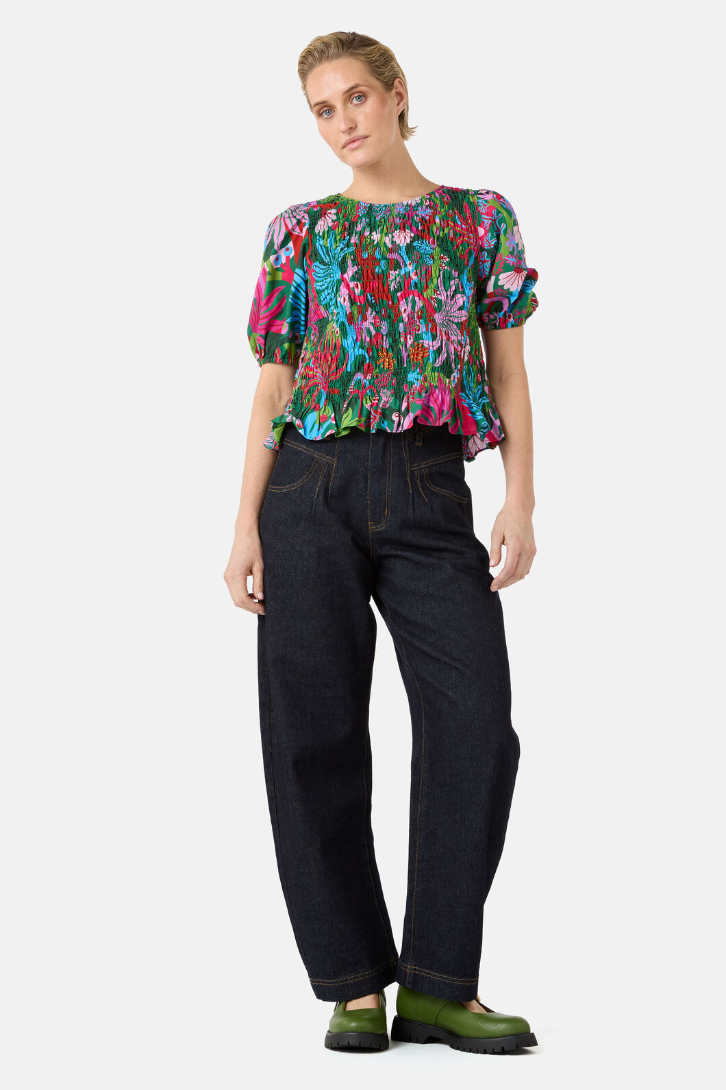 Gorman NZ - Wild Garden Top - print