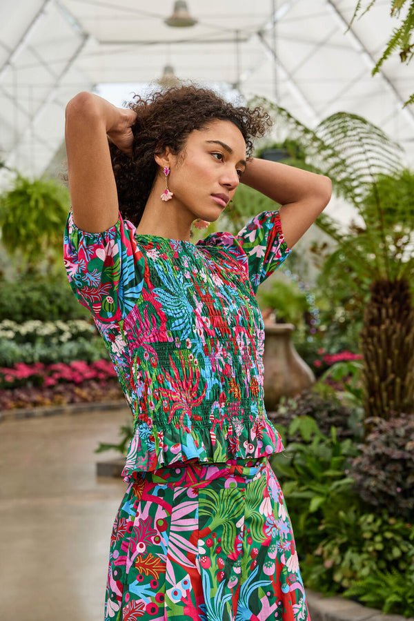 Gorman NZ - Wild Garden Top - print