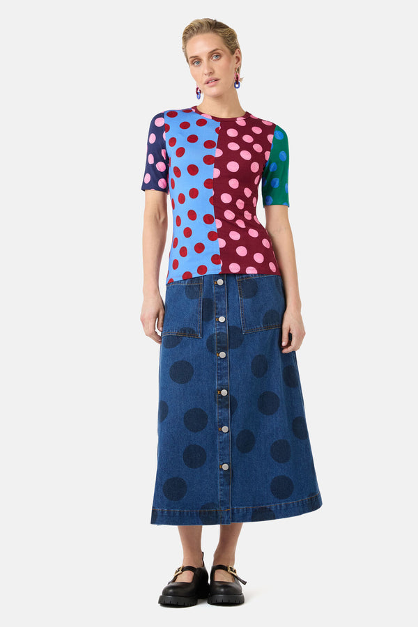 Gorman NZ - On The Dot Print Fitted Tee - print