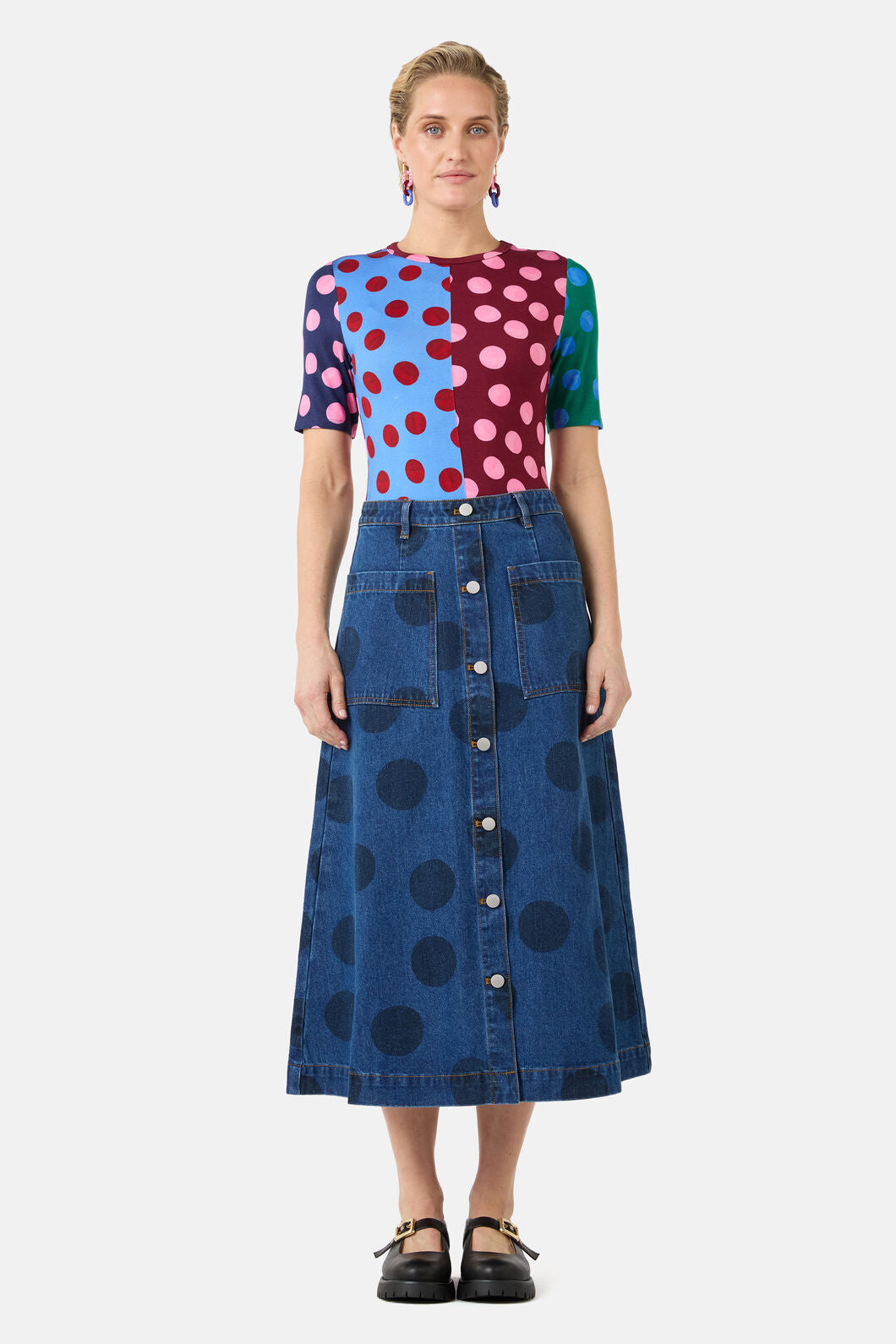 Gorman NZ - On The Dot Print Fitted Tee - print