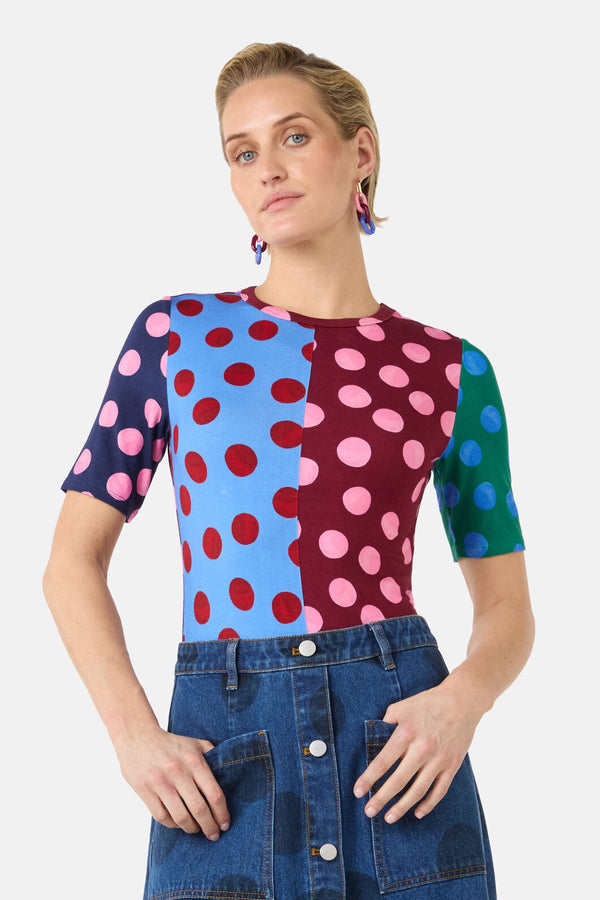 Gorman NZ - On The Dot Print Fitted Tee - print