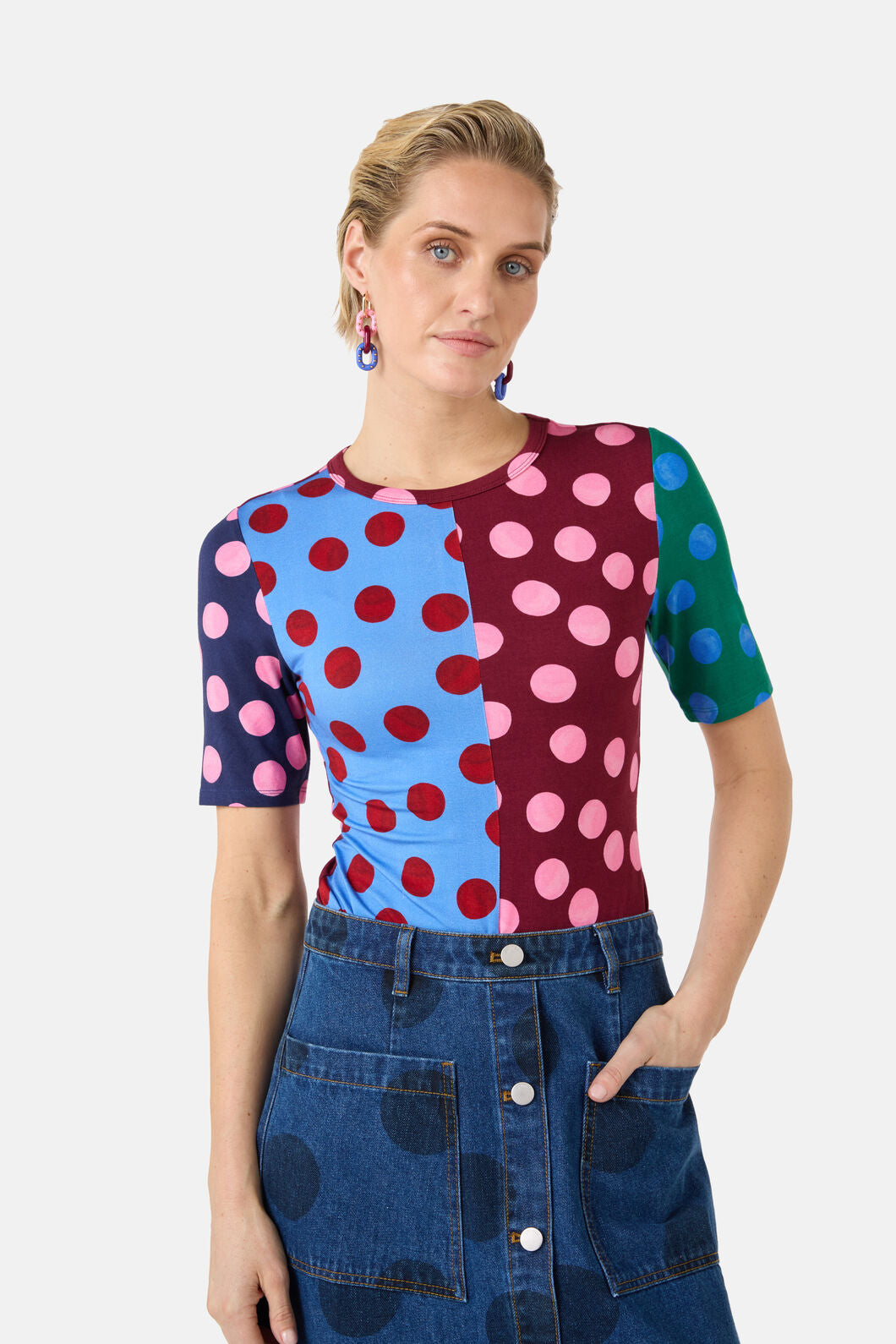Gorman NZ - On The Dot Print Fitted Tee - print