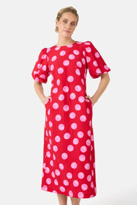 Gorman NZ - On The Dot Party Dress - red