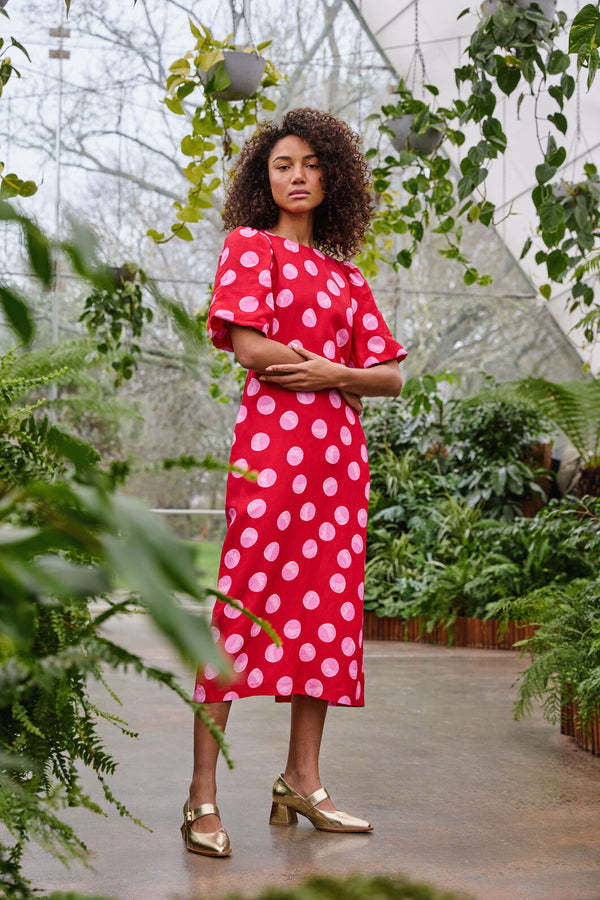 Gorman NZ - On The Dot Party Dress - red