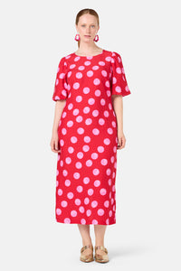 Gorman NZ - On The Dot Party Dress - red