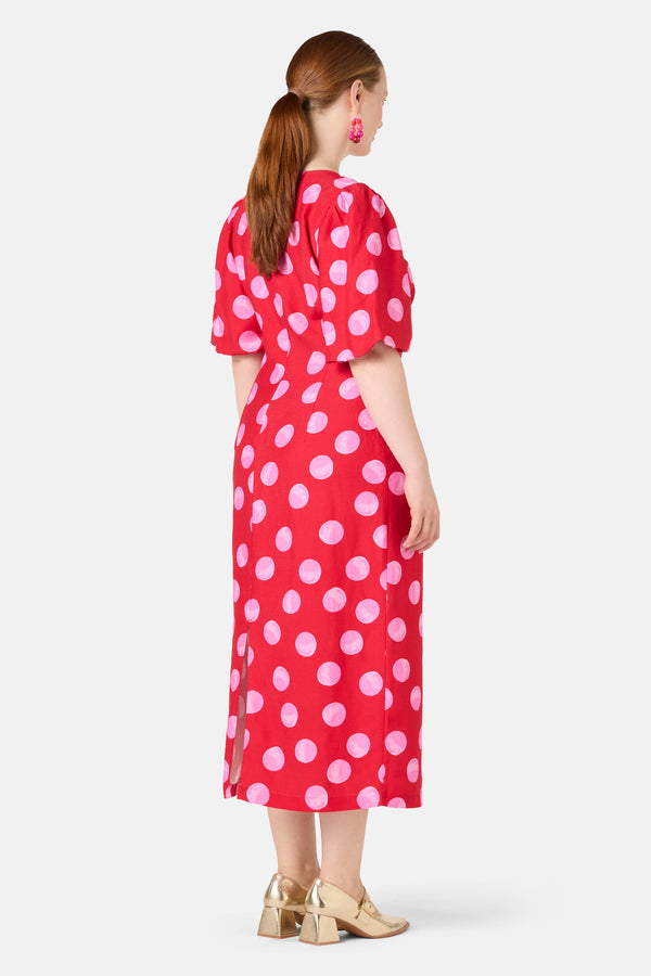 Gorman NZ - On The Dot Party Dress - red