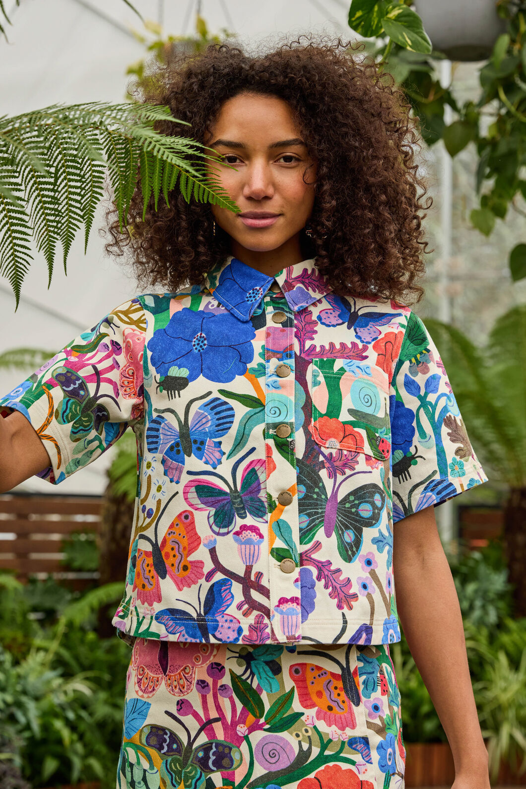Gorman NZ - Mariposa Denim Shirt - print