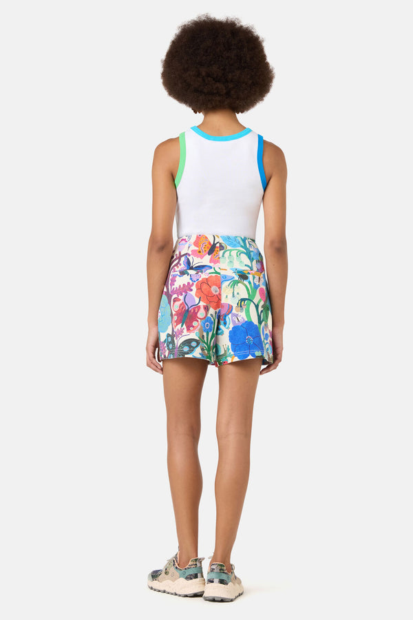 Gorman NZ - Mariposa Denim Skort - print