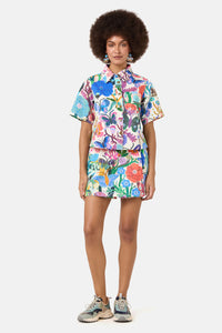 Gorman NZ - Mariposa Denim Skort - print