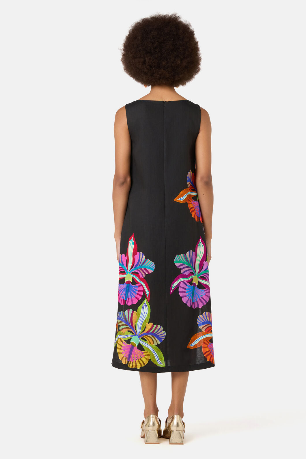 Gorman NZ - Orchid Embroidered Midi Dress - print