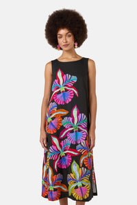 Gorman NZ - Orchid Embroidered Midi Dress - print