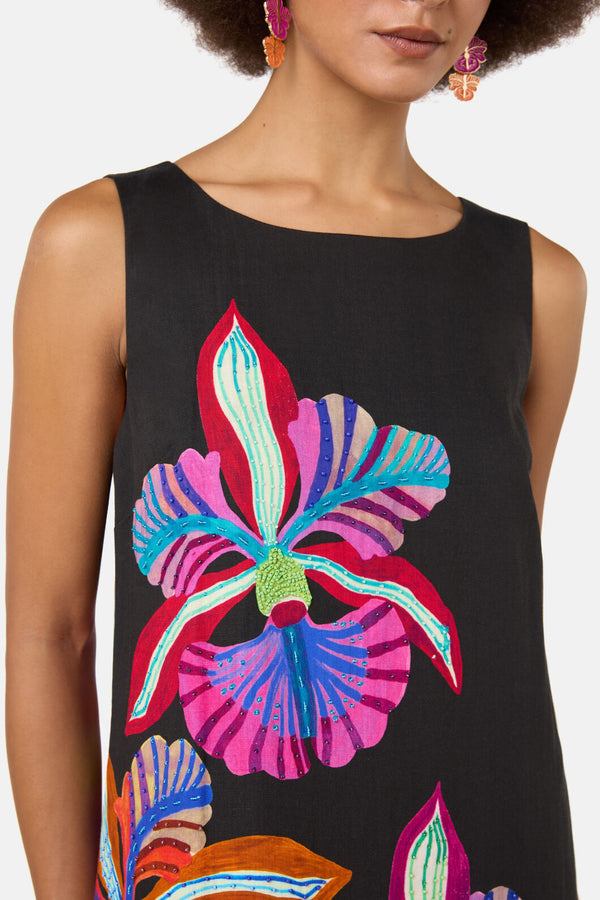 Gorman NZ - Orchid Embroidered Midi Dress - print