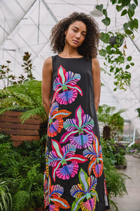 Gorman NZ - Orchid Embroidered Midi Dress - print