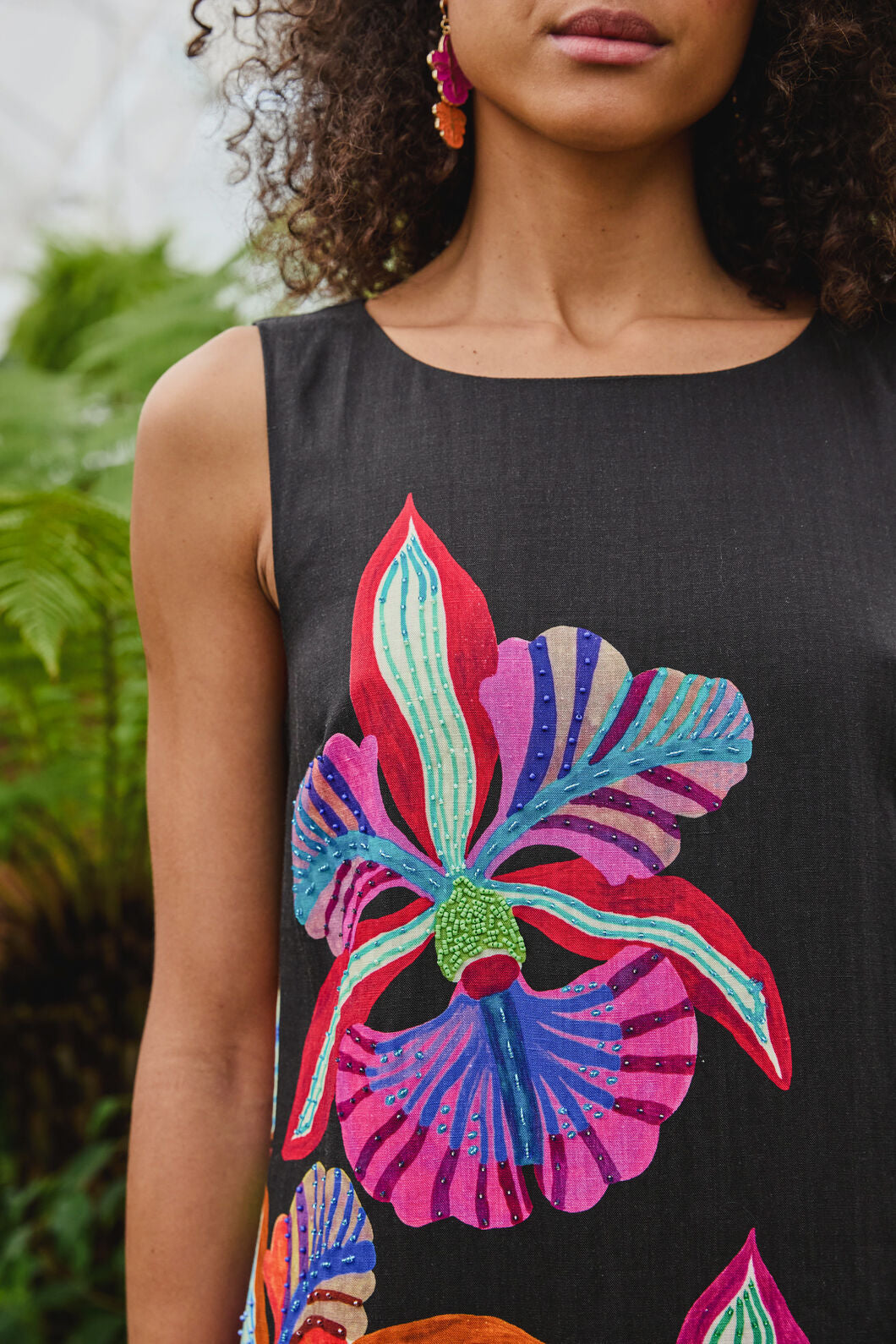 Gorman NZ - Orchid Embroidered Midi Dress - print