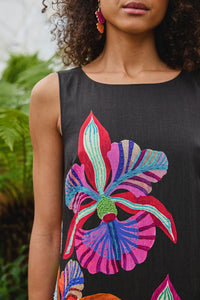 Gorman NZ - Orchid Embroidered Midi Dress - print
