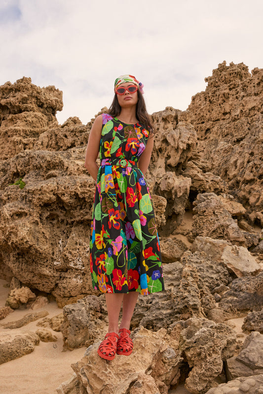 Gorman NZ - Climbing Colour Maxi Bubble Dress - print