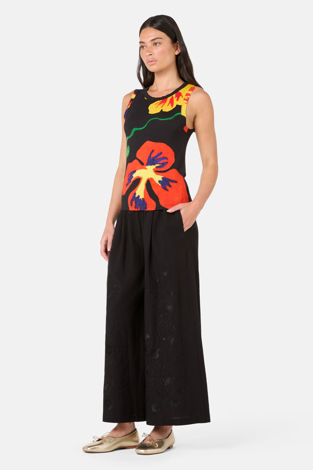Gorman NZ - Climbing Colour Jersey Tank - print