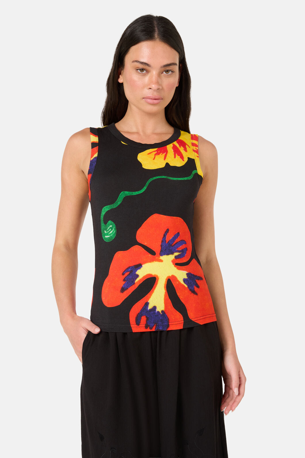 Gorman NZ - Climbing Colour Jersey Tank - print