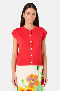 Gorman NZ - Polo Club Knit Tank - mandarin