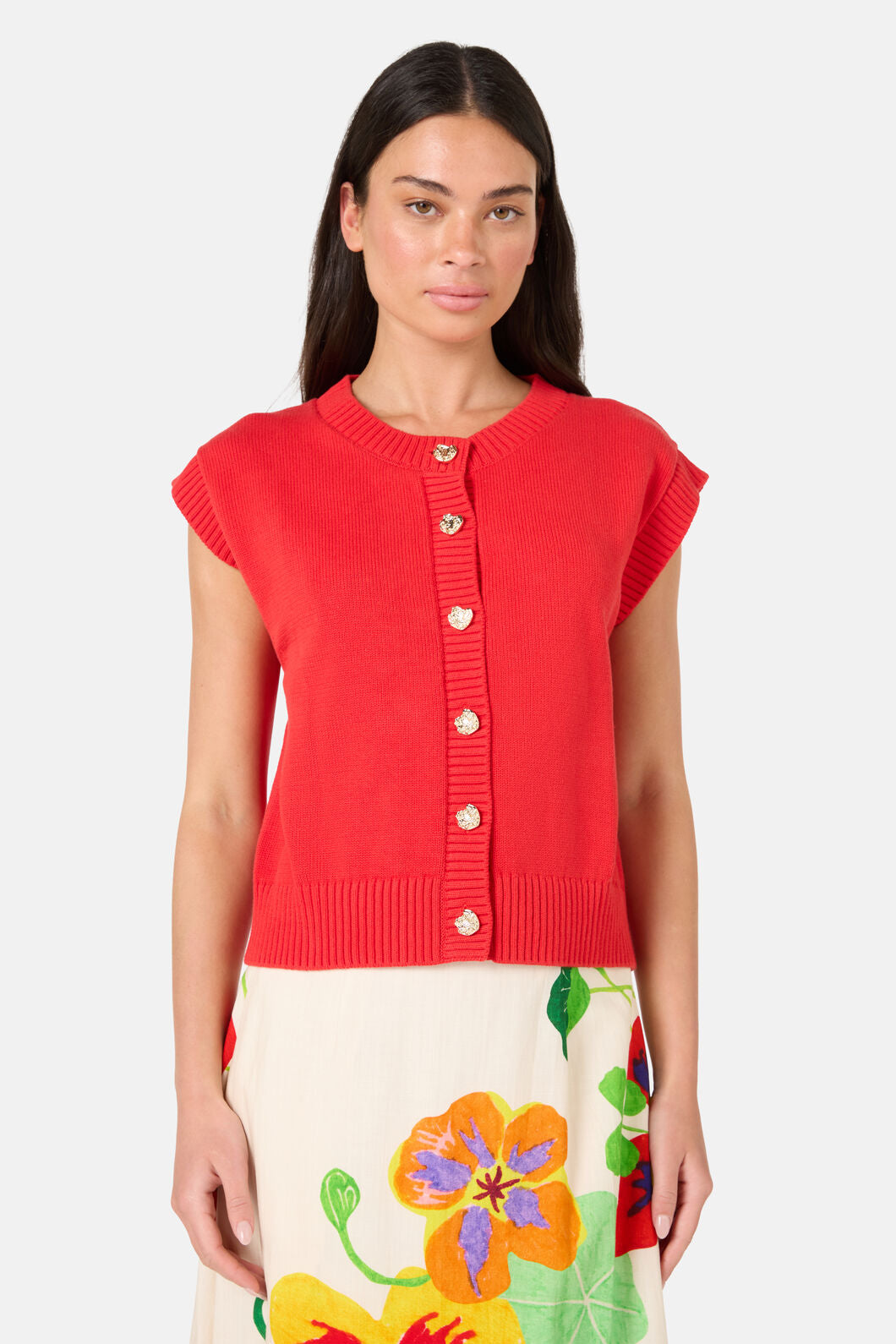Gorman NZ - Polo Club Knit Tank - mandarin