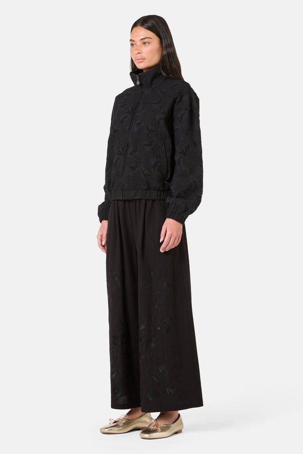 Gorman NZ - Annie Anglaise Cotton Bomber - black