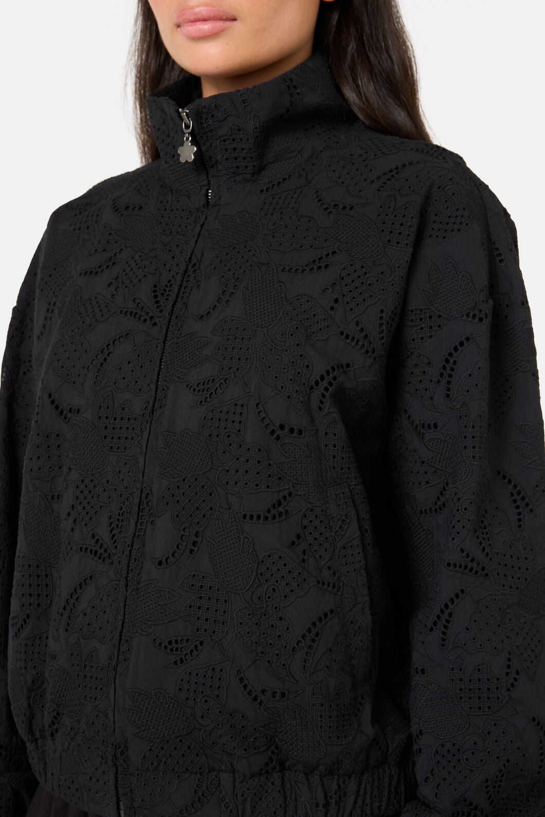 Gorman NZ - Annie Anglaise Cotton Bomber - black
