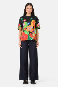 Gorman NZ - Climbing Colour Placement Oversized Tee - print