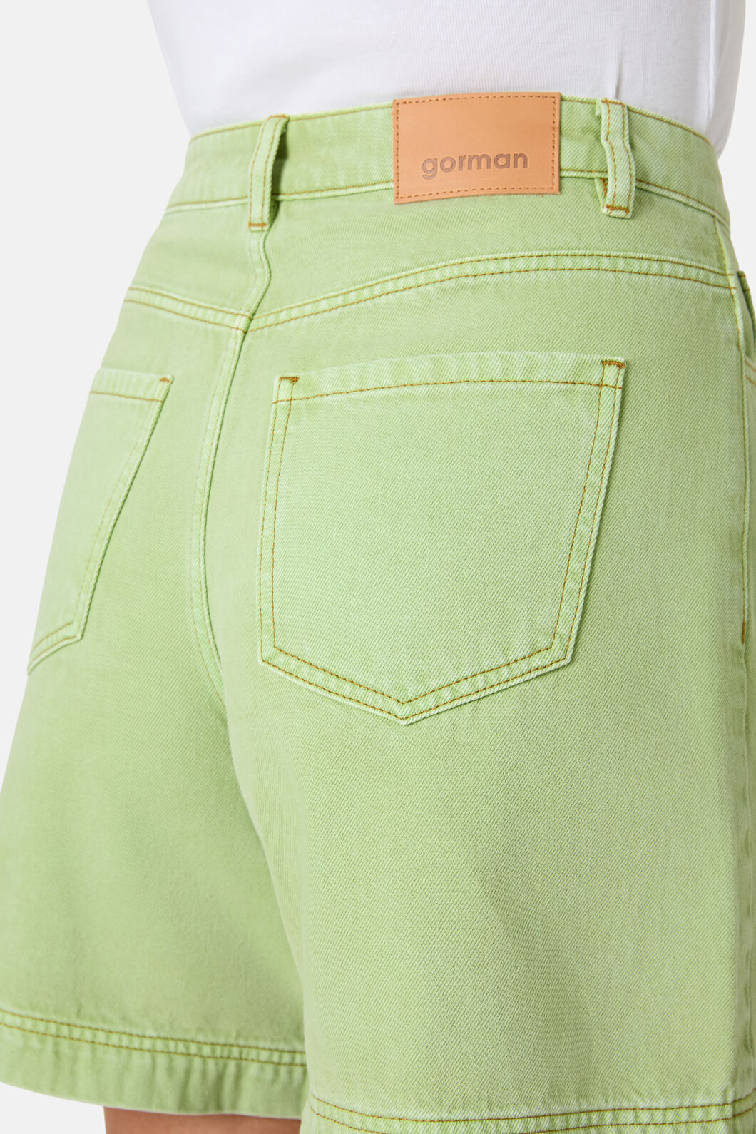 Gorman NZ - Martha Organic Denim Shorts - apple