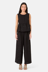 Gorman NZ - Annie Anglaise Cotton Culotte - black
