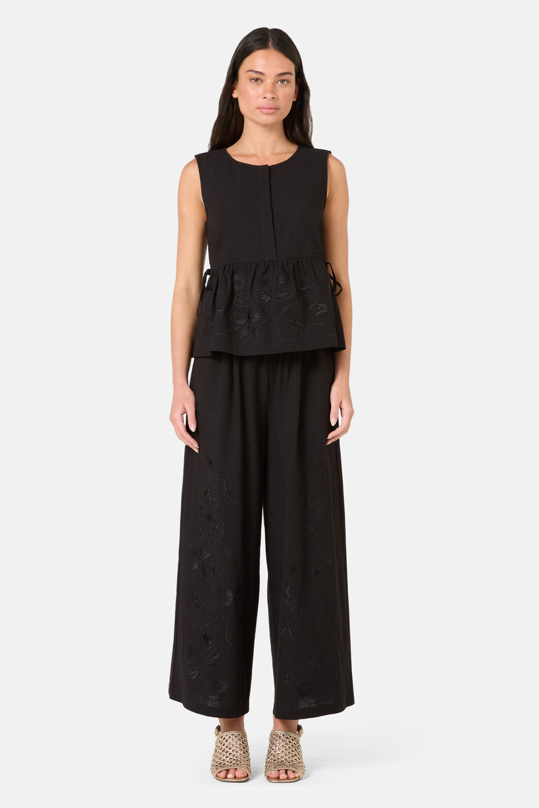 Gorman NZ - Annie Anglaise Cotton Culotte - black
