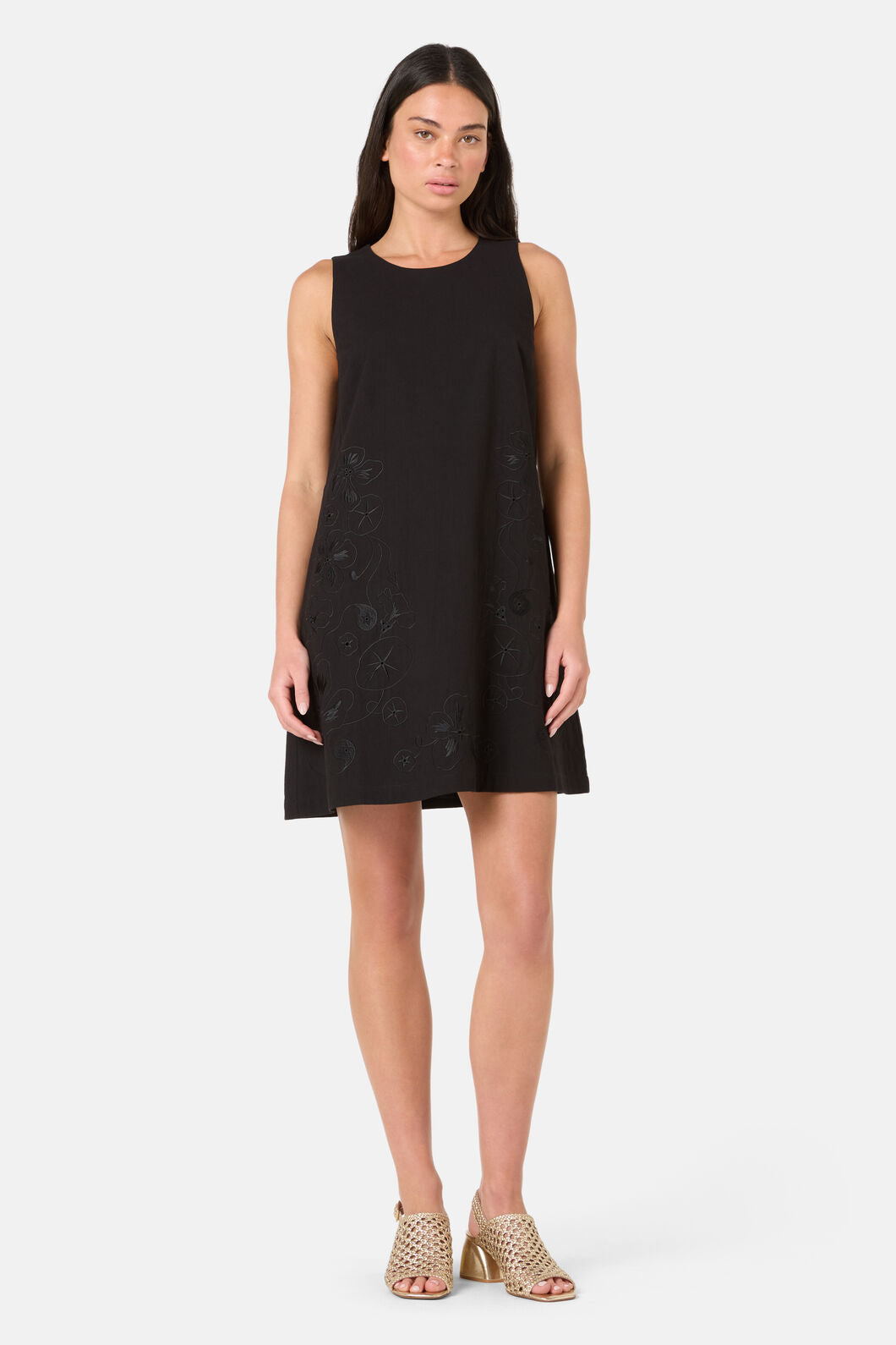 Gorman NZ - Annie Anglaise Mini Dress - black