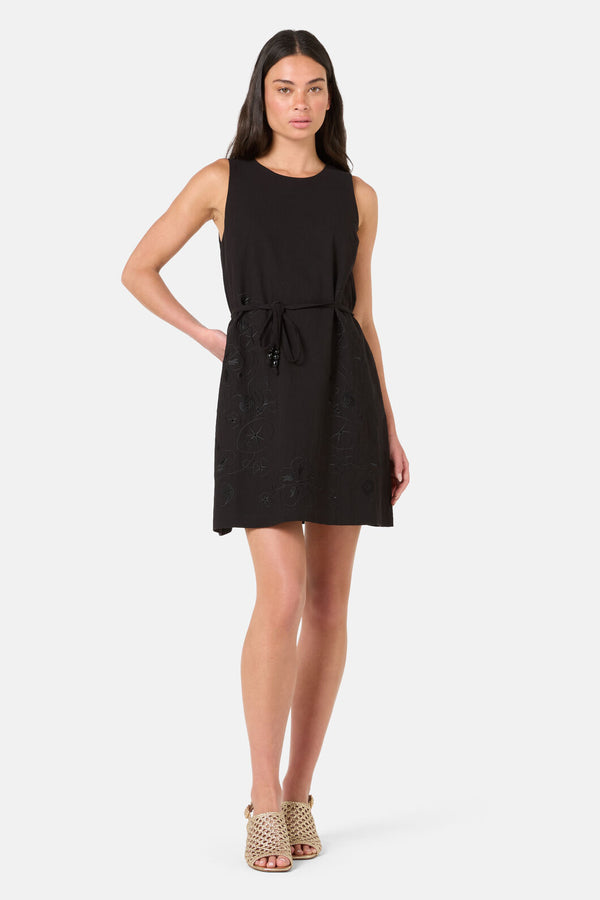 Gorman NZ - Annie Anglaise Mini Dress - black