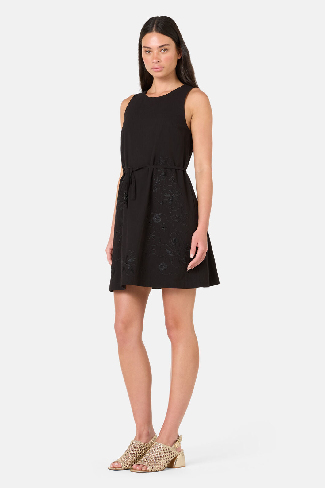 Gorman NZ - Annie Anglaise Mini Dress - black