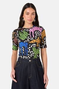 Gorman NZ - Right Meow Baby Tee - print