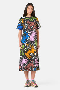Gorman NZ - Right Meow Tee Dress - print