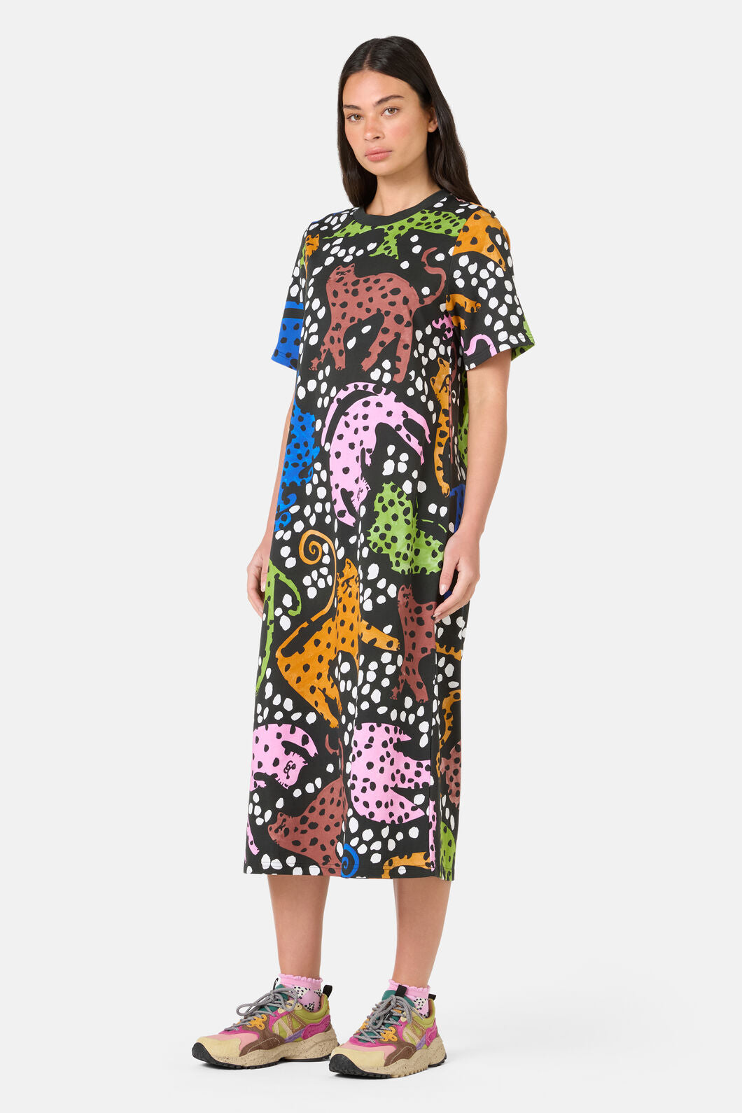 Gorman NZ - Right Meow Tee Dress - print